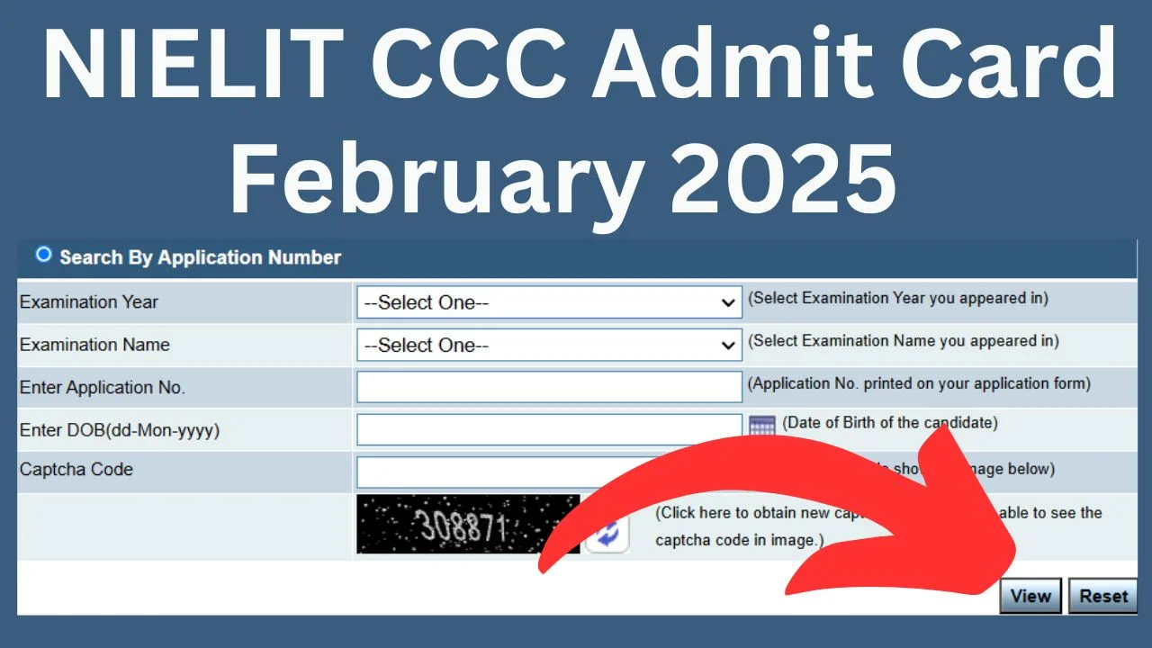 NIELIT CCC Admit Card February 2025