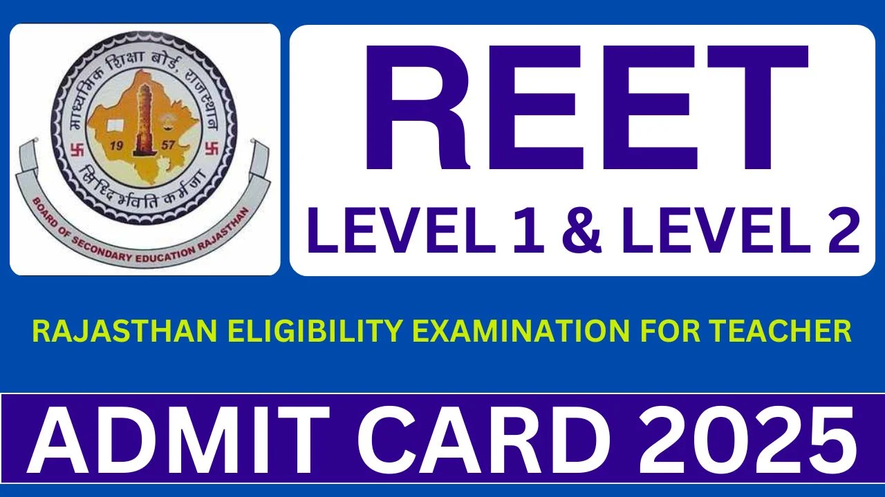 Rajasthan REET Admit Card 2025