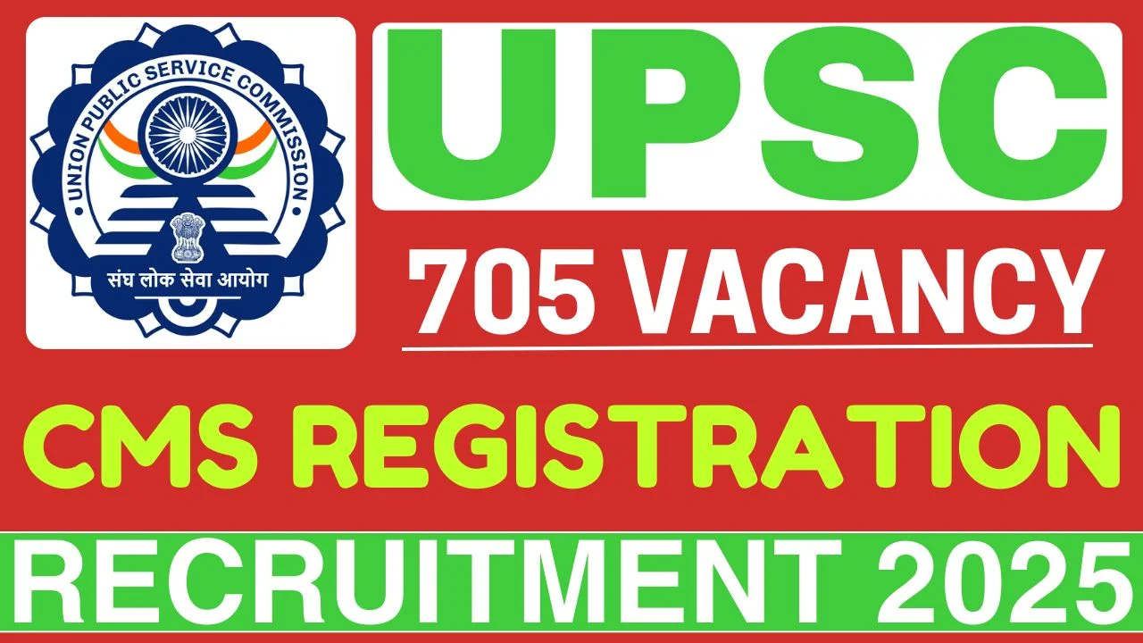 UPSC CMS Recruitment 2025