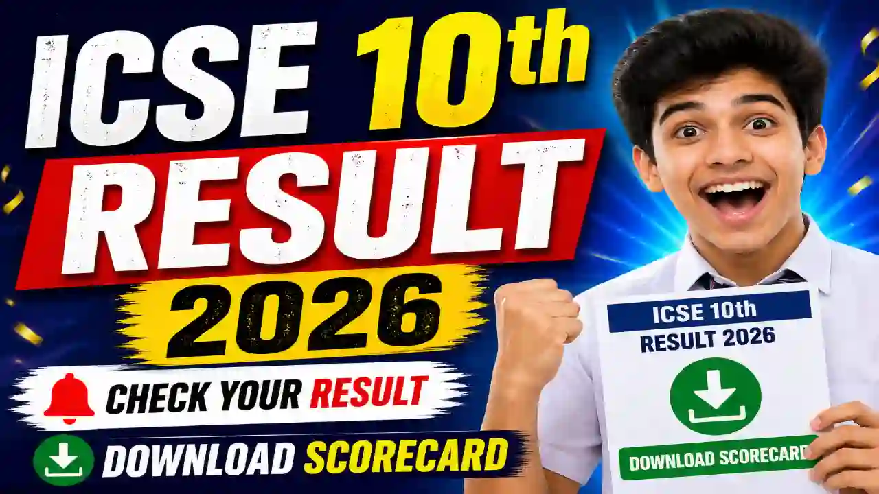 ICSE 10th Result 2026