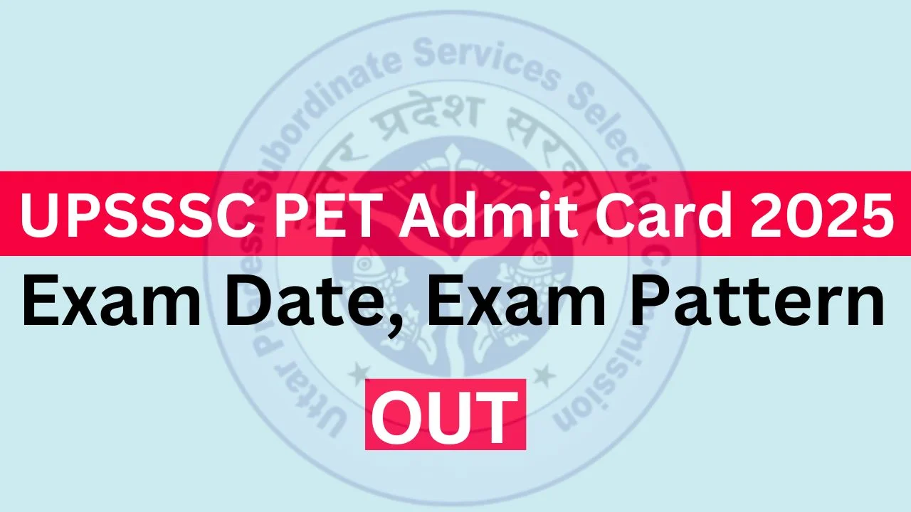 UPSSSC PET Admit Card