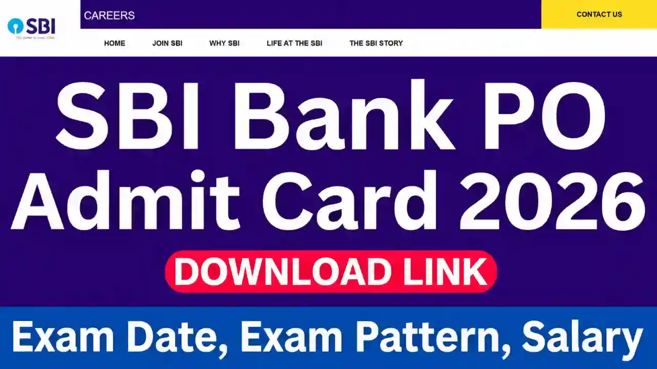 SBI Bank PO Admit Card 2026