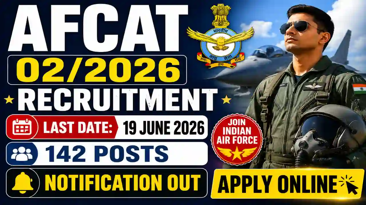 Indian Air Force AFCAT 02-2026 Recruitment