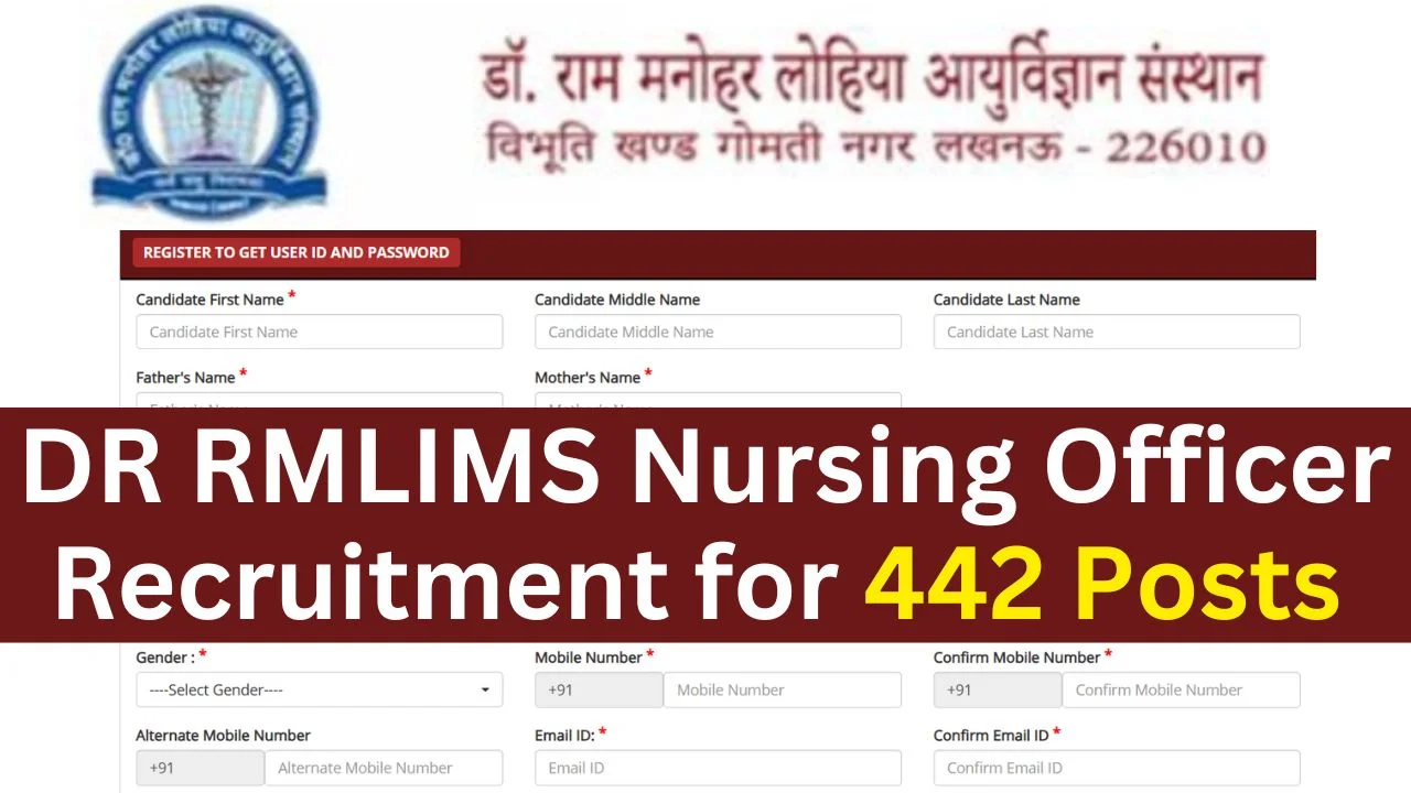 DR RMLIMS Nursing Officer Recruitment 2025
