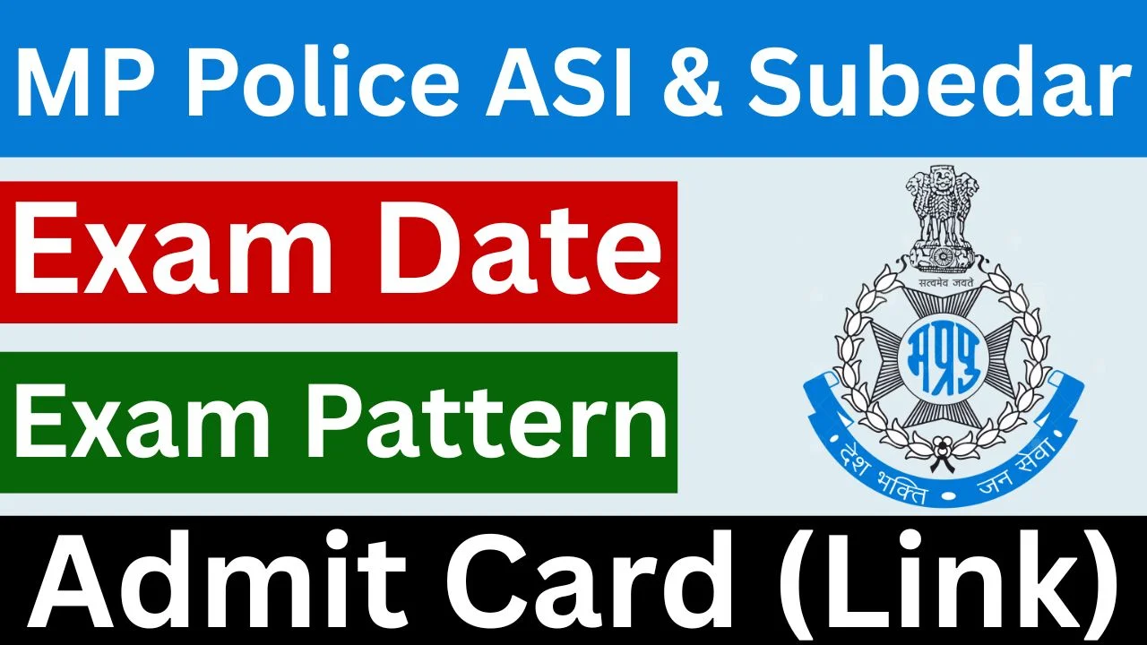 MPESB MP Police ASI & Subedar Admit Card