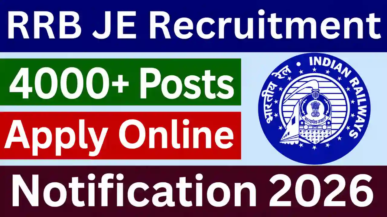 RRB JE Recruitment 2026