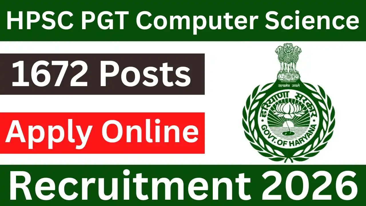 HPSC PGT Computer Science Recruitment 2026