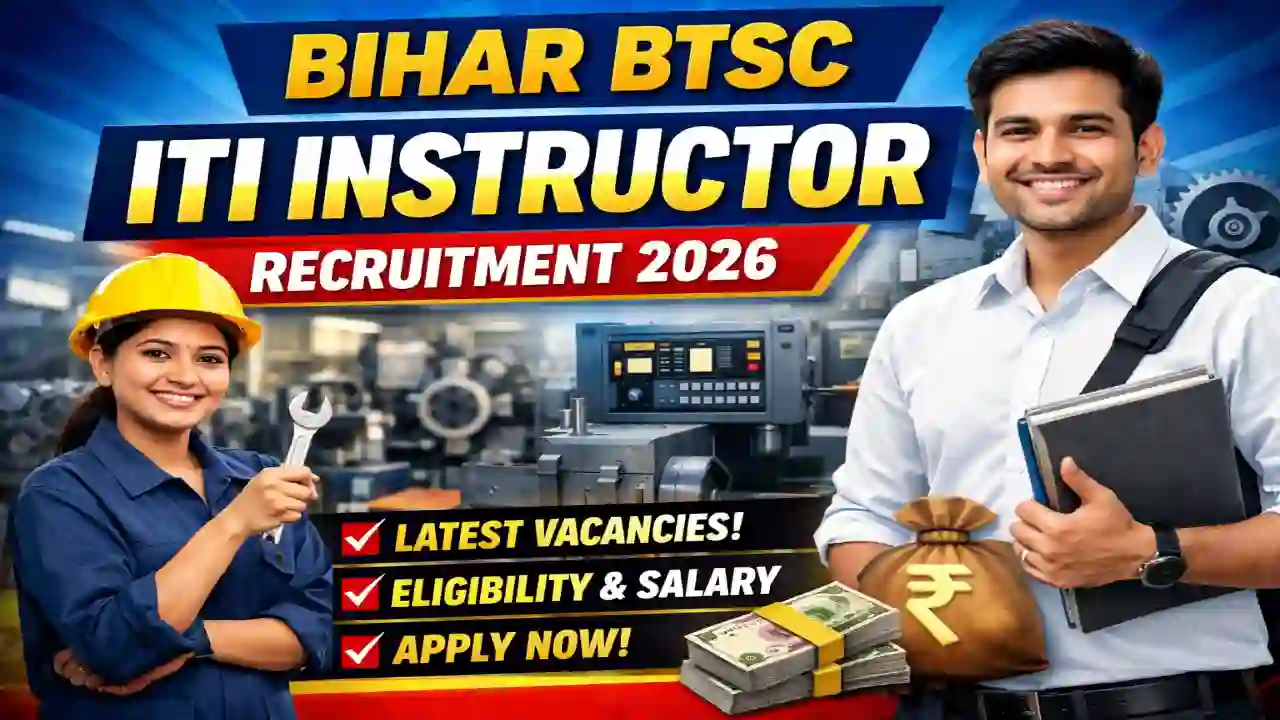 Bihar BTSC ITI Instructor Recruitment 2026