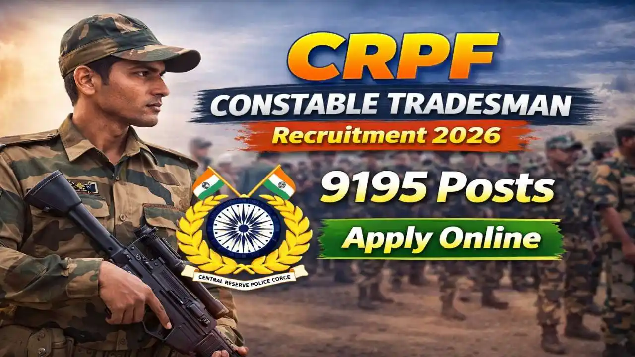 CRPF Constable Tradesman Recruitment 2026