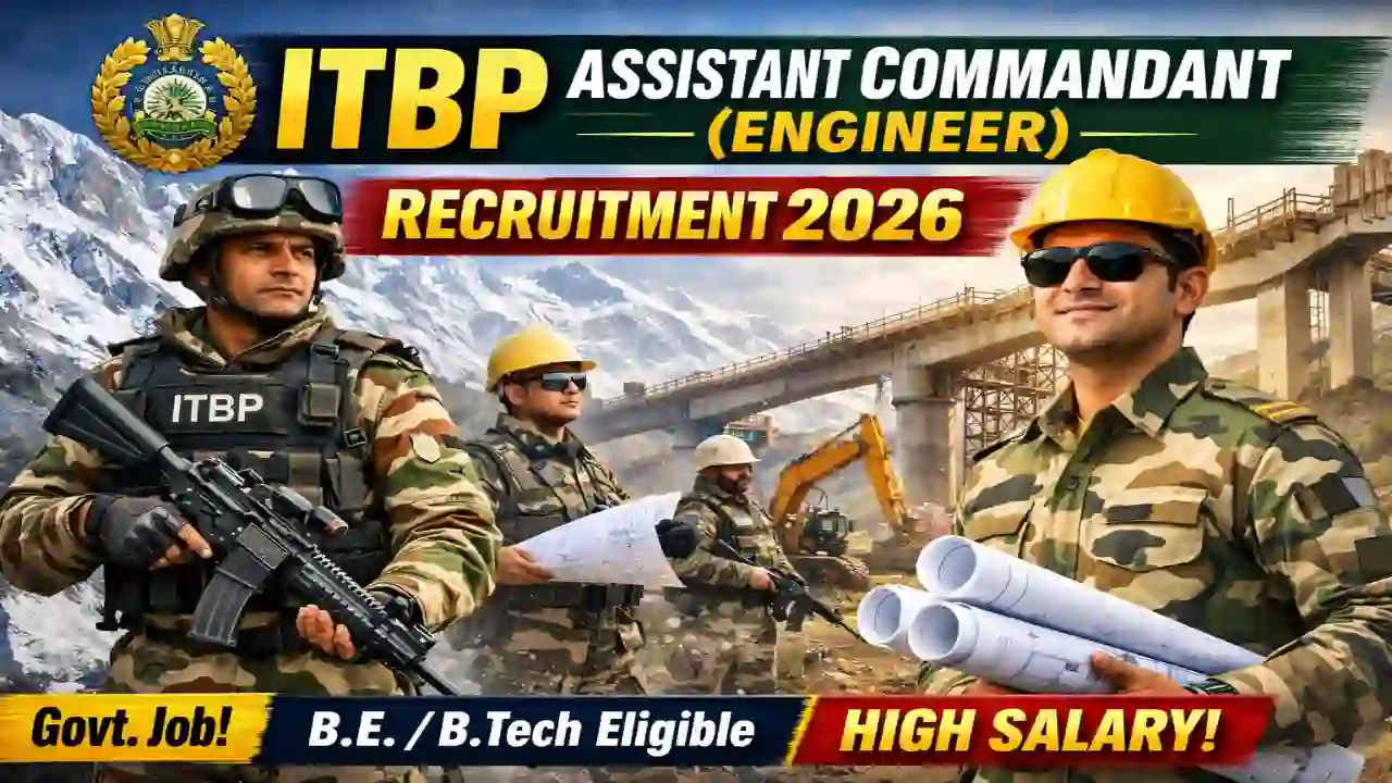 ITBP Assistant Commandant (Engineer) Recruitment 2026