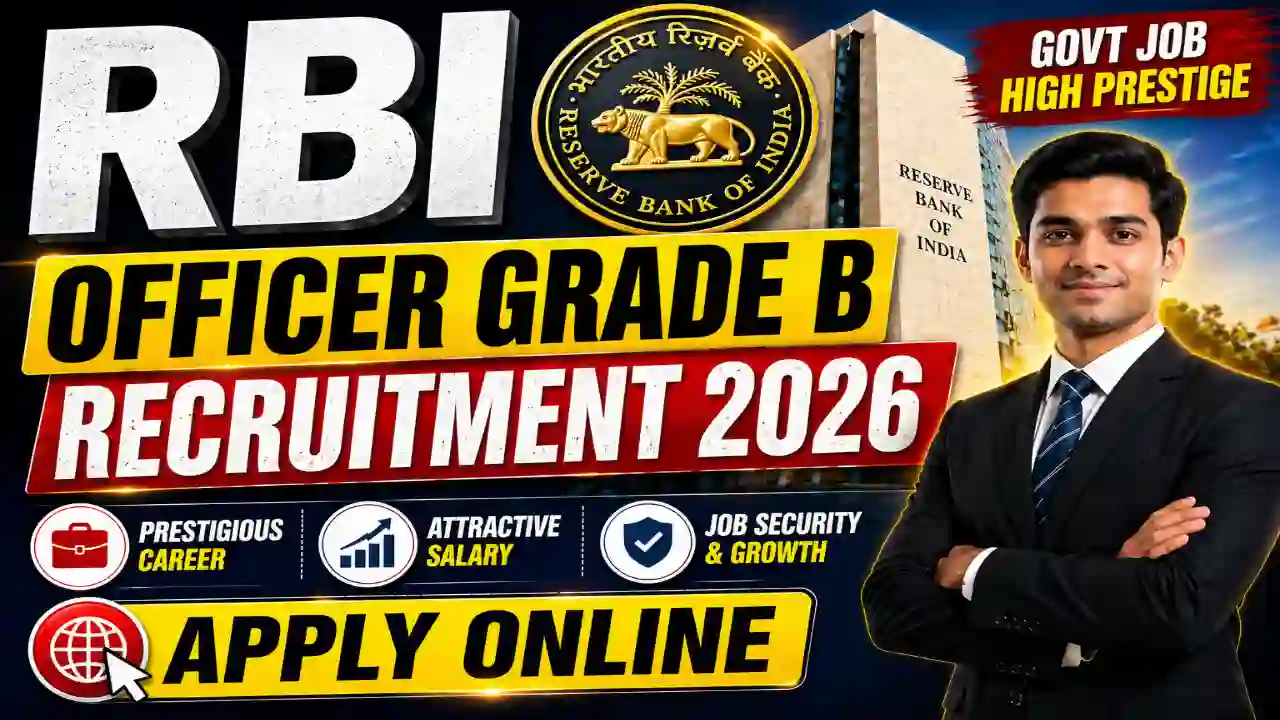 RBI Officer Grade B Recruitment 2026