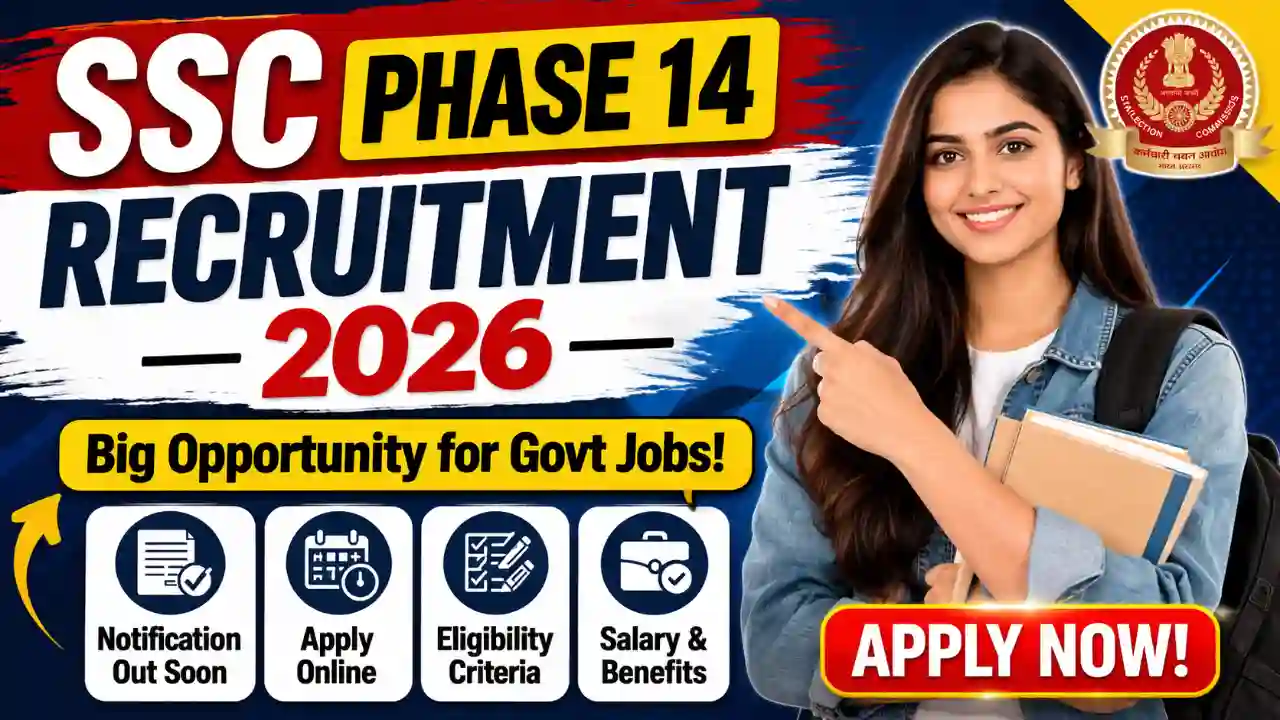 SSC Phase 14 Recruitment 2026