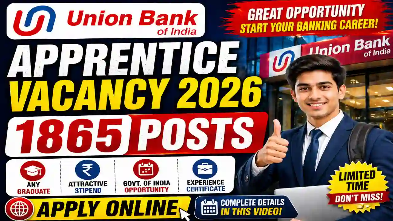 Union Bank of India Apprentice Vacancy 2026