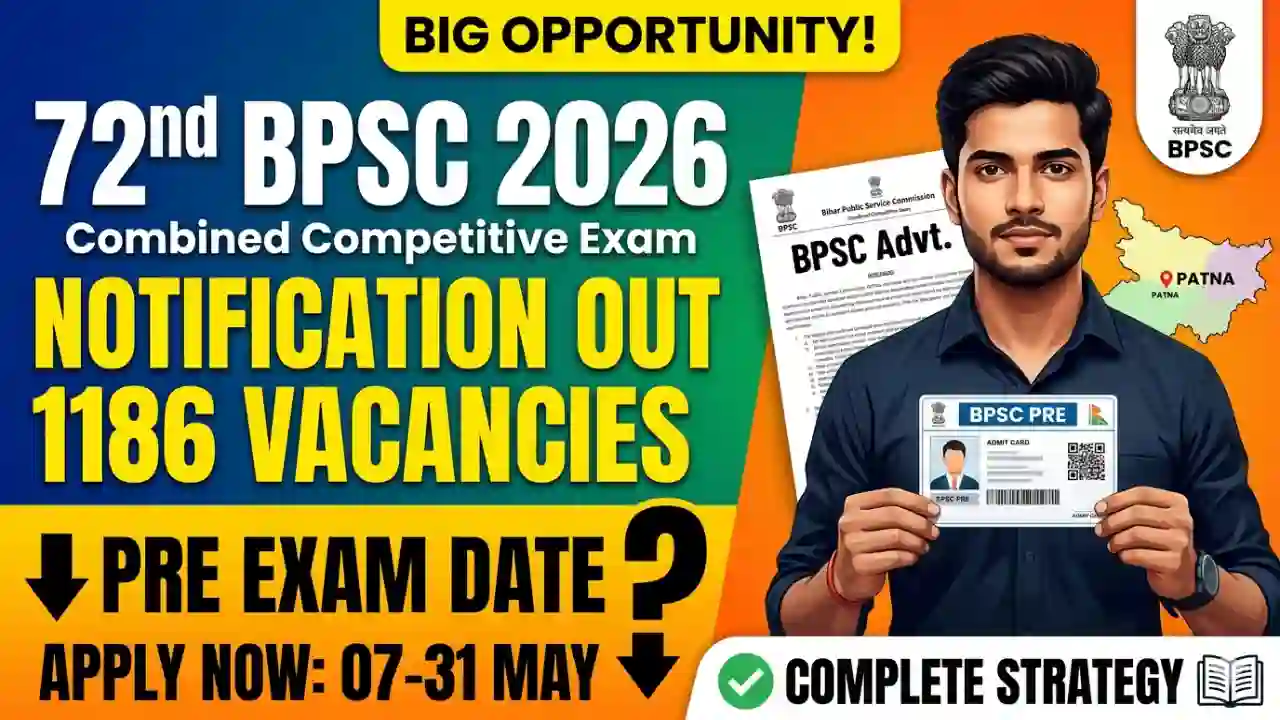 BPSC 72nd Pre Recruitment 2026