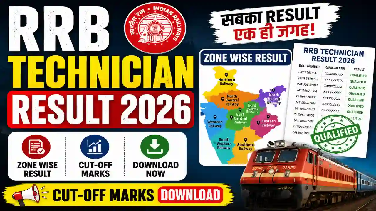 RRB Technician Result 2026
